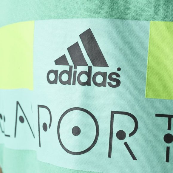 STELLA MCCARTNEY X ADIDAS Athleisure Sport Green Long Hoodie Jumper - Picture 13 of 16